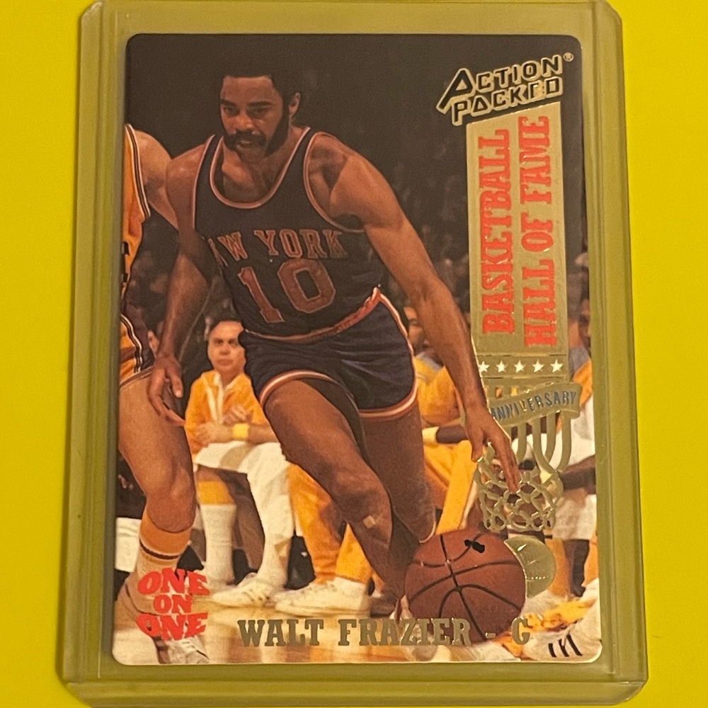 Walt Frazier #1 1993-94 Action Packed [Hall Of Fame] Basketball Trading Card